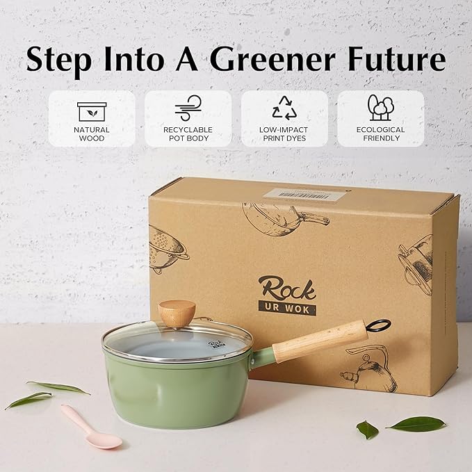 ROCKURWOK Ceramic Nonstick Sauce Pan - Image 8