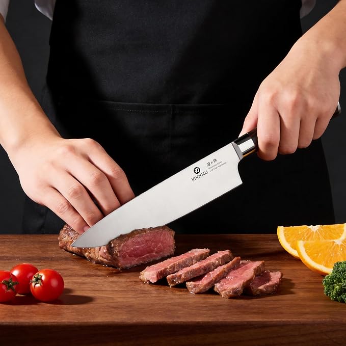 imarku 3 Piece Knife Set, Professional Japanese High Carbon Stainless Steel - Image 2