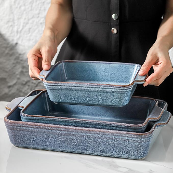 HVH 9x13 Baking Dish Set, Large Casserole Dishes - Image 7