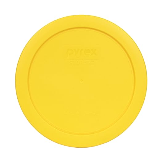 Pyrex 7201-PC 4 Cup Meyer Lemon Yellow Food Storage Replacement Lid by Pyrex