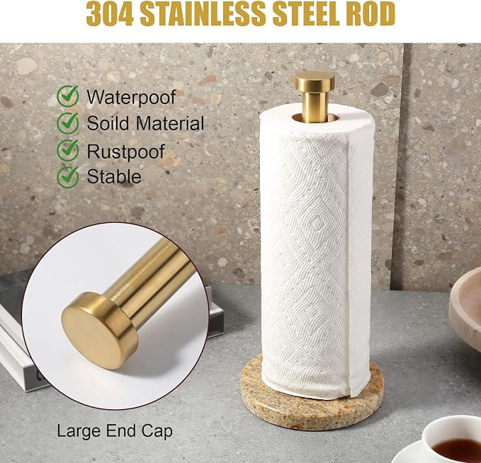 Koville Paper Towel Holder Countertop, Standing Paper Roll Holder - Image 3