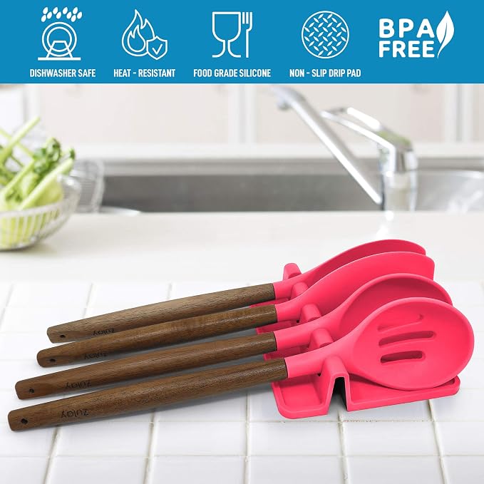 Zulay Kitchen Silicone Utensil Rest - Image 6