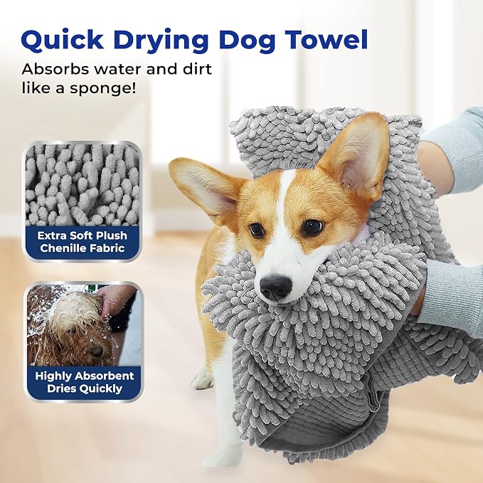 Muddy Mat Doggy Dryer, Highly Absorbent Microfiber Washable Dog Shammy Quick - Image 2