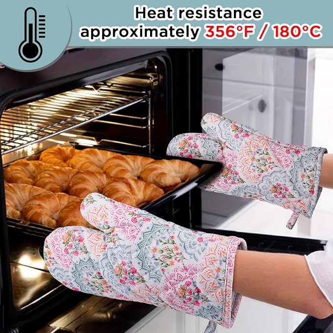 BONTHEE Pot Holders for Kitchen Heat Resistant Hot Pads for Countertops Oven - Image 4