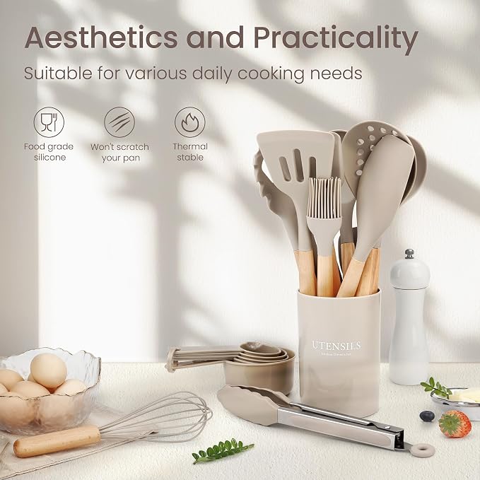 26 Pcs Silicone Cooking Utensils Set - Image 2