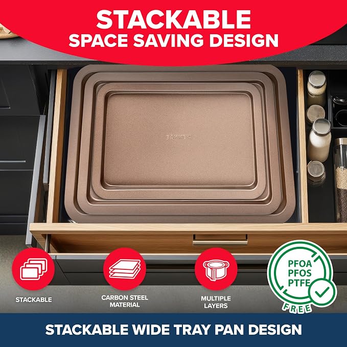 BAKKEN 3-Piece Kitchen Baking Pans - Image 4