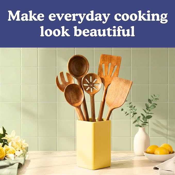 Non-Toxic Cooking Utensils – 6-Piece Kitchen Utensils Set, Glue-Free & - Image 7