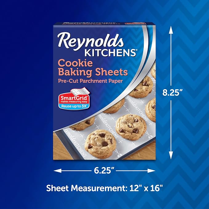 Reynolds Kitchens Cookie Baking Sheets, Pre-Cut Parchment Paper, 600 Sheets - Image 2