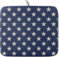Patriotic July of 4th Blue Star Dish Drying Mat by Aytipun