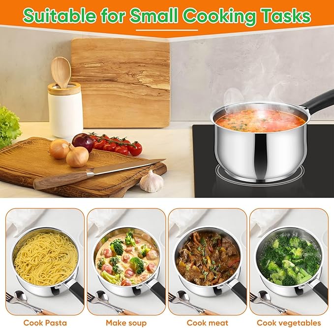 P&P CHEF 2 Quart Sauce Pan - Image 6