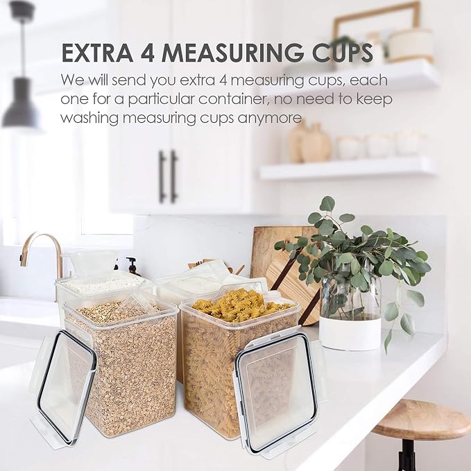 Vtopmart 4 PCS Large Food Storage Containers 5.2L / 175oz, 4 Pieces BPA Free - Image 6