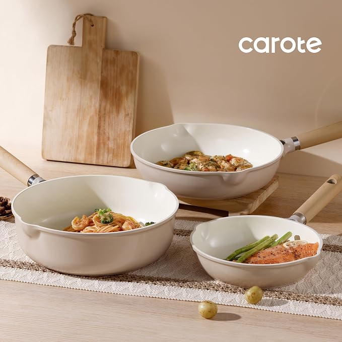 CAROTE 8" Ceramic Frying Pan - Image 8