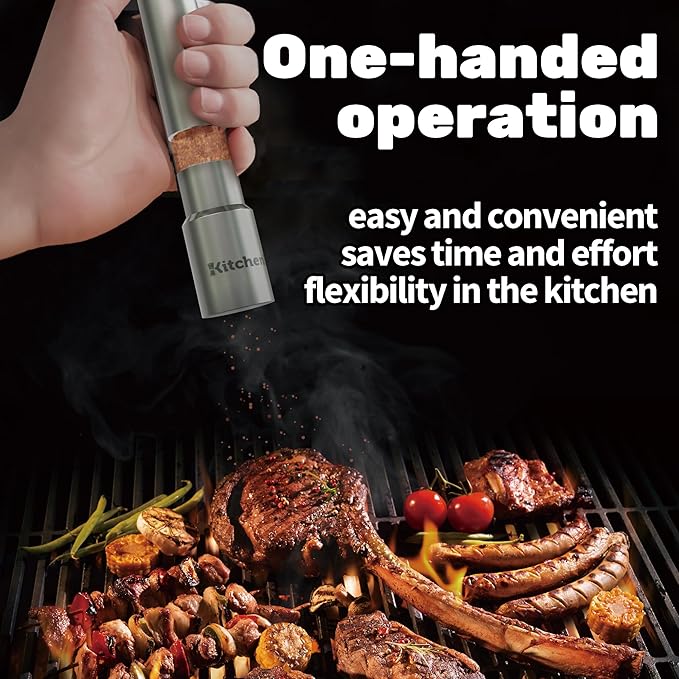 Modern Thumb Click Salt and Pepper Grinder - Image 4