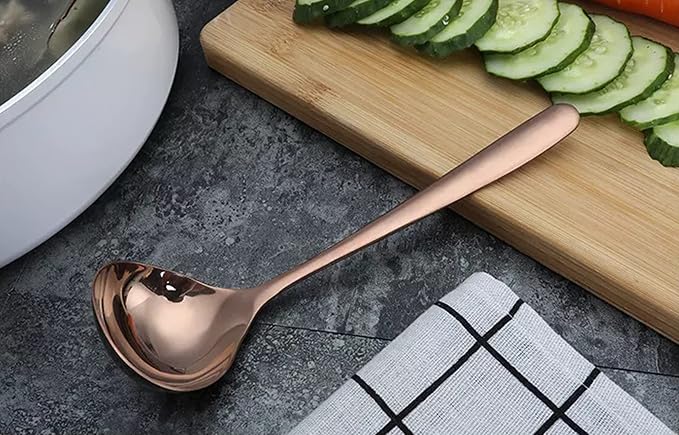 Comicfs Soup Ladle, 4 Pack Durable SUS 304 Stainless Steel - Image 4
