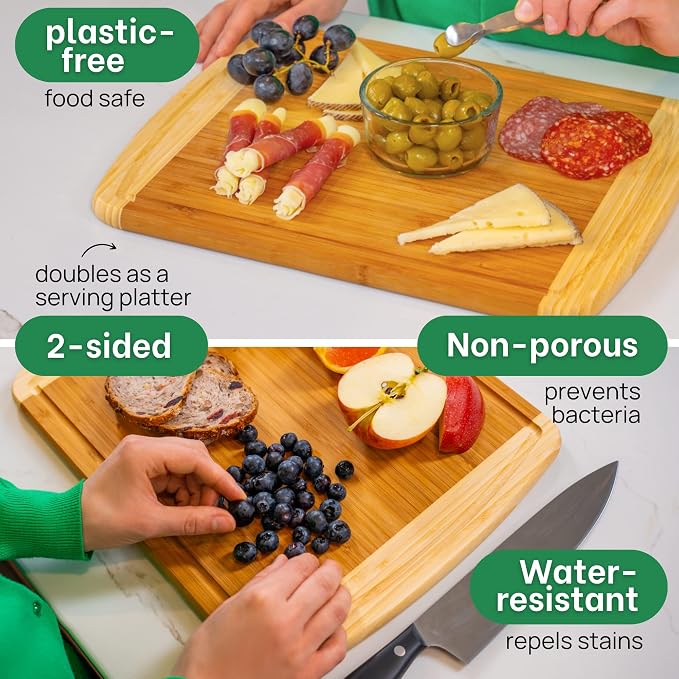 GREENER CHEF 15 Inch Medium Cutting Board - Image 5