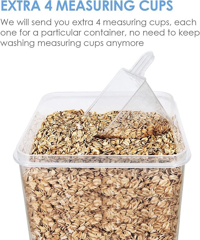 Vtopmart Extra Large Tall Airtight Food Storage Containers 4 Pieces 5.9qt / - Image 5