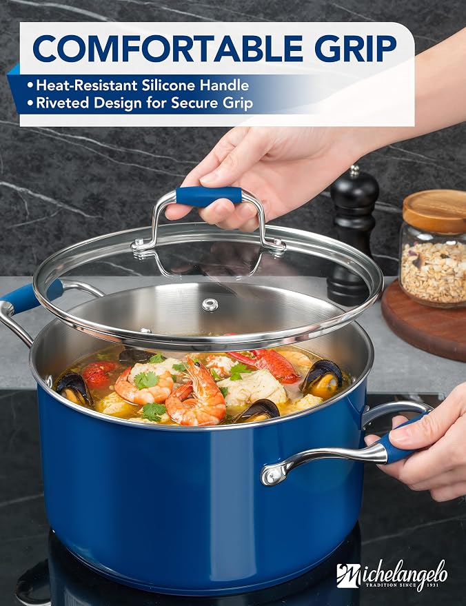 MICHELANGELO Stainless Steel Stock Pots - Image 5