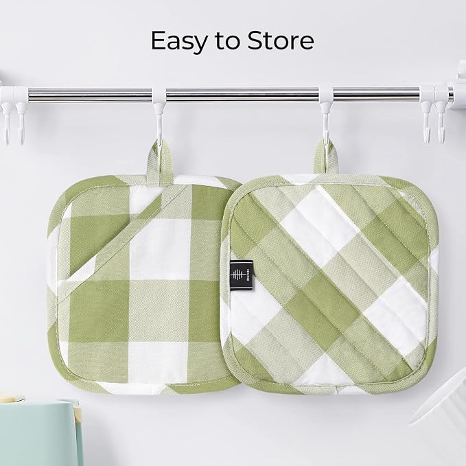 Cotton Pot Holders for Kitchen Heat Resistant Potholder Hot Pads Trivet Coaster - Image 7