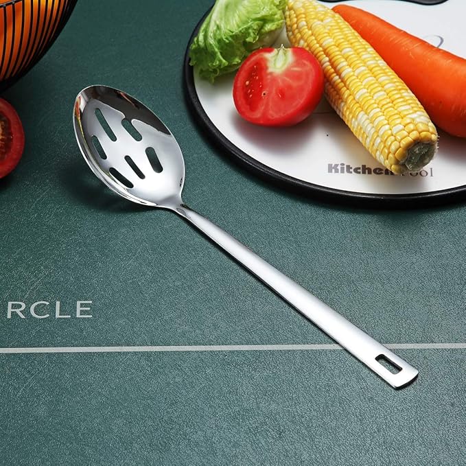 Berglander Stainless Steel Slotted and Basting Spoon, Heat Resistant, - Image 2