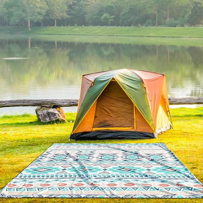 HIHOHO Beach Blanket Waterproof Sandproof Extra Large Beach Mat 79" X - Image 4