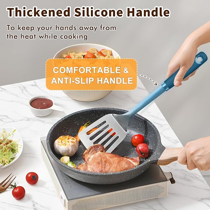 Stainless Steel Spatula, Metal Spatula Solid Turner, Heavy Duty Sturdy Spatulas - Image 3