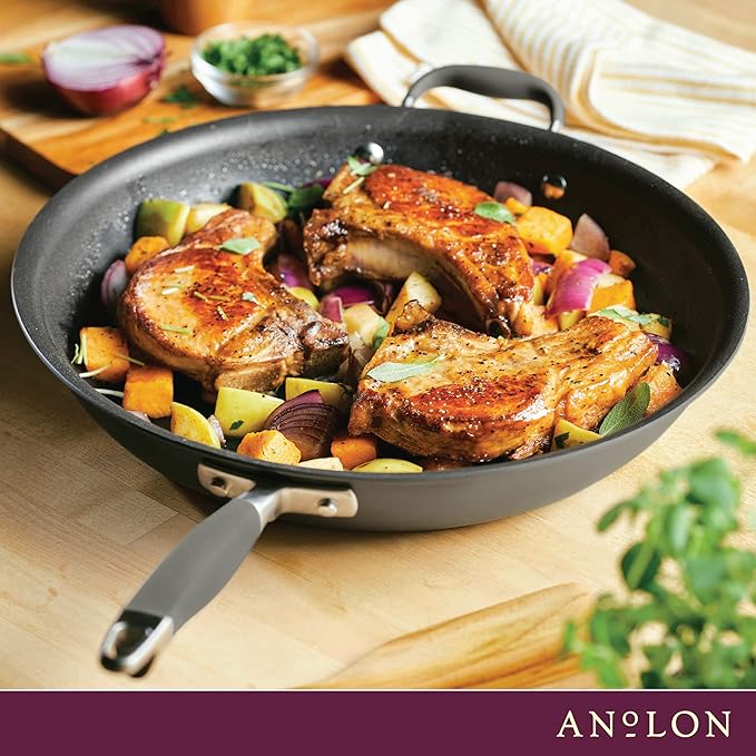 Anolon Advanced Home Hard Anodized Nonstick Frying Pan, 14.5 Inch – Large - Image 8
