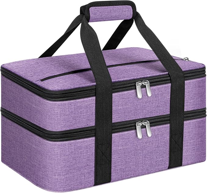 Double Insulated Casserole Carrier, Portable Casserole Carrier by MIAOJIE