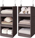 GRANNY SAYS 3 Shelf Hanging Closet Organizers and Storage, Collapsible Closet by GRANNYSAYS