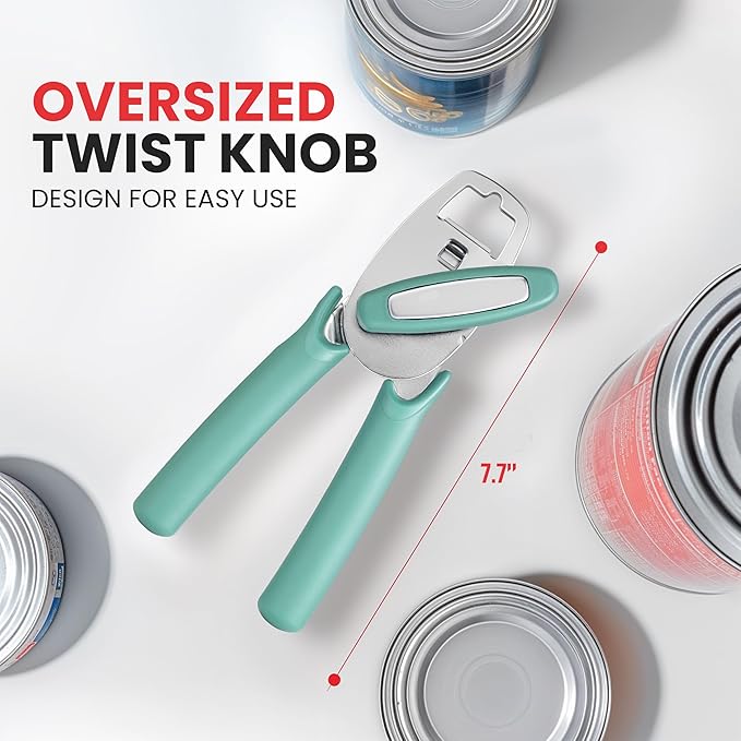 Zulay Kitchen Heavy Duty Stainless Steel Manual Can Opener – Ergonomic Soft - Image 4