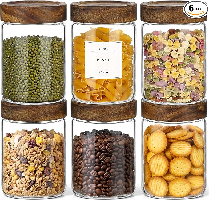 CONNOO 28oz Glass Storage Jars by CONNOO