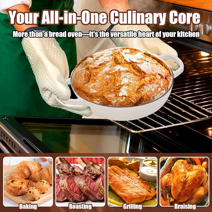 6QT Enameled Cast Iron Dutch Oven - Image 6