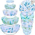 5 Pieces Bowl Covers Reusable, 5 Size Elastic Cloth Bowl Covers by Revahope