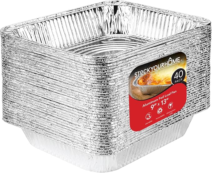 Stock Your Home 9x13 Aluminum Pans by StockYourHome