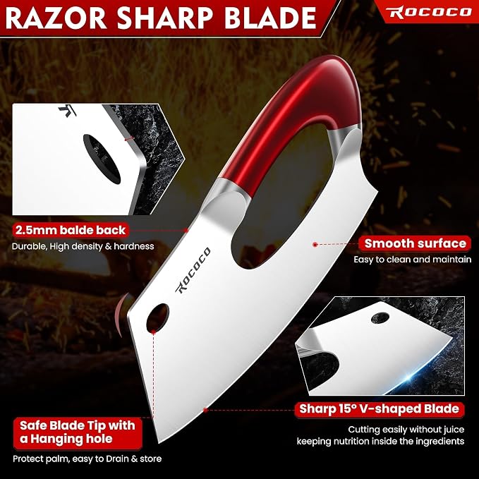ROCOCO Easy Handle Meat Cleaver - Image 5