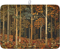 Fall Dish Drying Mat for Kitchen Counter Autumn Forest Vintage Botanical Nature by Unknown