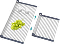 BBXTYLY Extra Large Expandable Roll Up Dish Drying Rack, Over The Sink Drying by BBXTYLY
