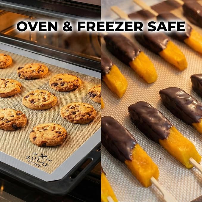 Zulay Kitchen Silicone Baking Mat Sheet Set - Image 5