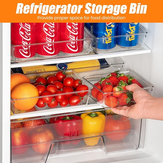 Criusia 6 Pcs Large Size Clear Drawer Organizer Set, Acrylic Non Slip Non - Image 8