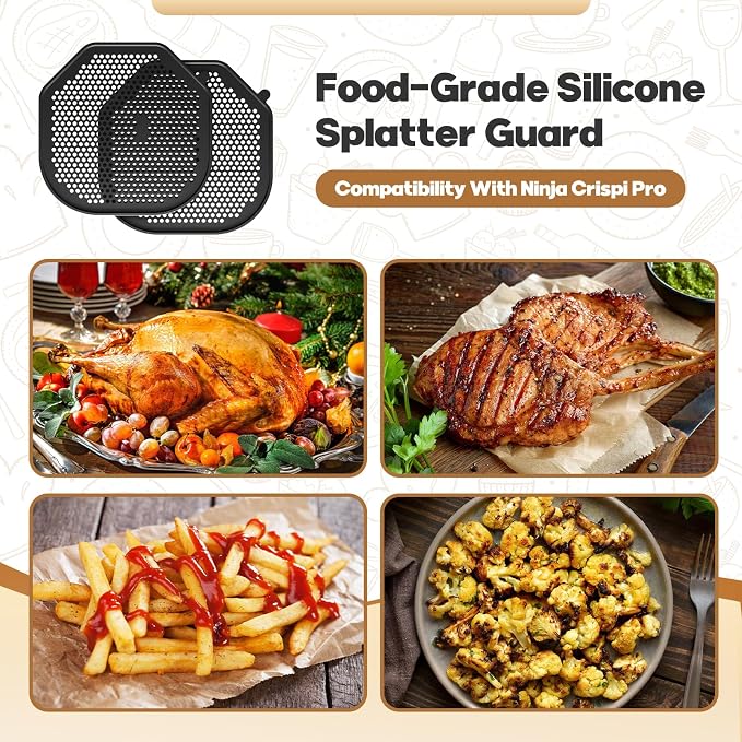 2 PCS Silicone Splatter Shield Heat-Resistant Splash Guard - Image 6