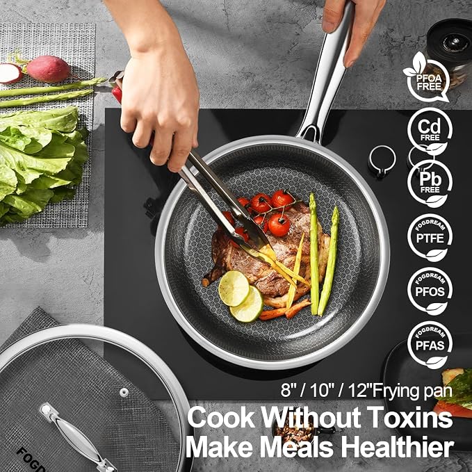 FogDream 10" 11" Stainless Steel Frying Pan - Image 4