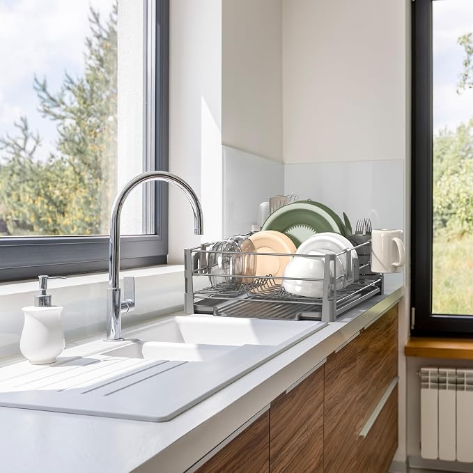 Simple Houseware Dish Drying Rack - Image 8