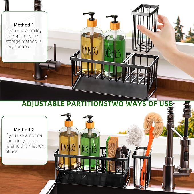 Cisily Kitchen Dish Soap Dispenser Set - Image 3