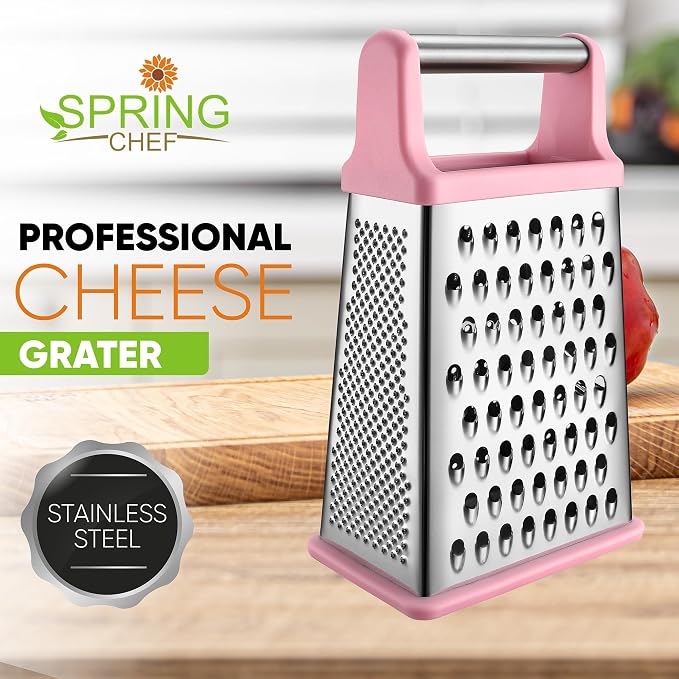 Spring Chef Professional Stainless Steel XL Parmesan Cheese Grater - Image 2