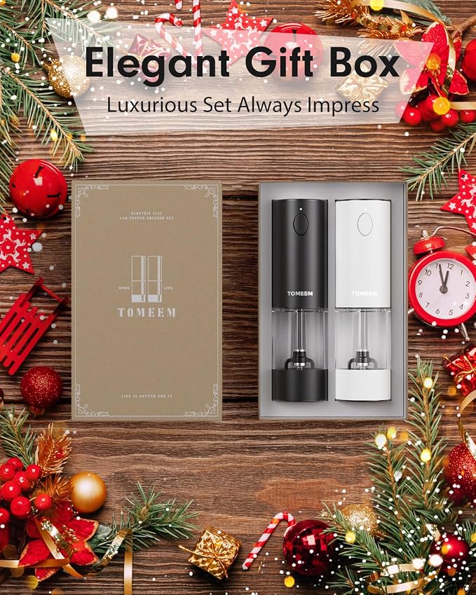 Upgraded Larger Capacity Electric Salt and Pepper Grinder Set Rechargeable - Image 9