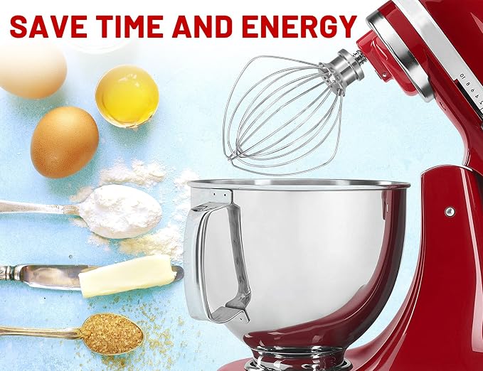 K45WW 6 Wire Whip for 4.5 5 QT KitchenAid Tilt-Head Stand Mixer，Whisk - Image 7