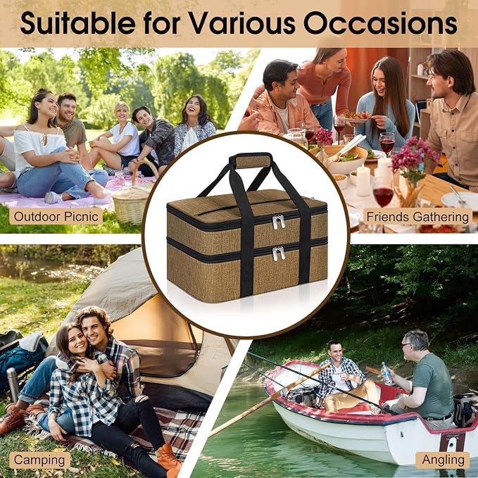 Double Insulated Casserole Carrier, Portable Casserole Carrier - Image 5