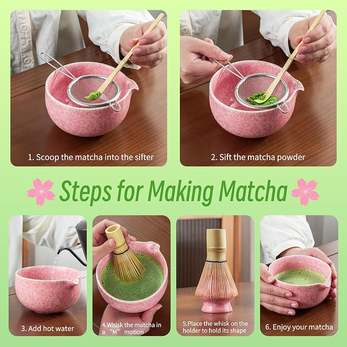 TEANAGOO Matcha Whisk Set, Ceremony Matcha Kit, Matcha Tea Set - Image 5
