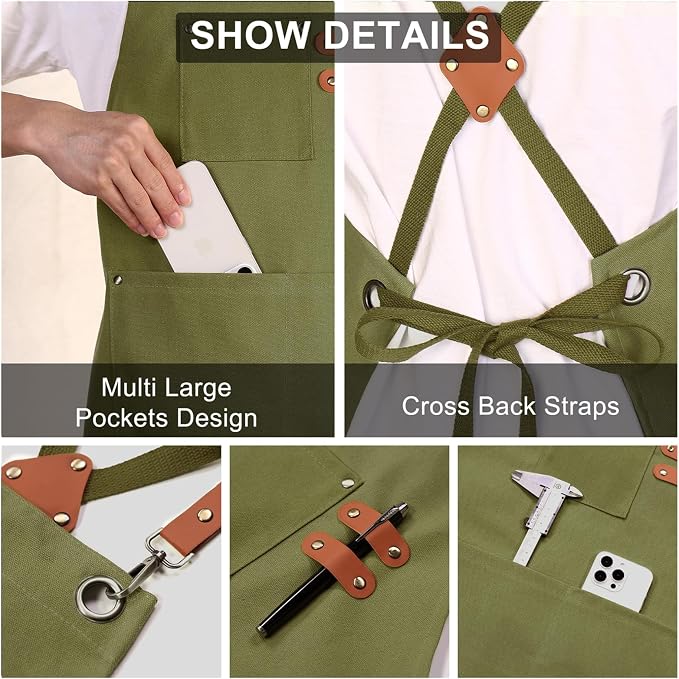 ZOMAO Chef Apron for Women Men - Image 6