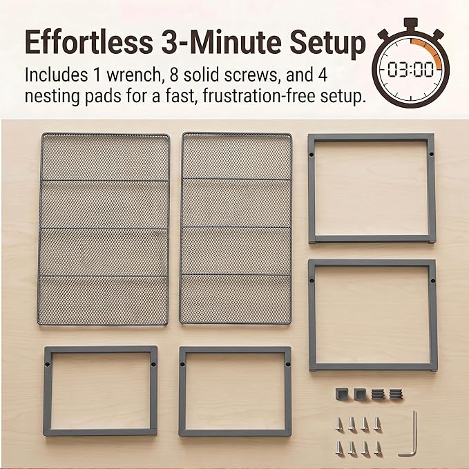 Set of 2 Cabinet Organizers 12.6''W 44 LBS Load Capacity Heavy Duty Kitchen - Image 7