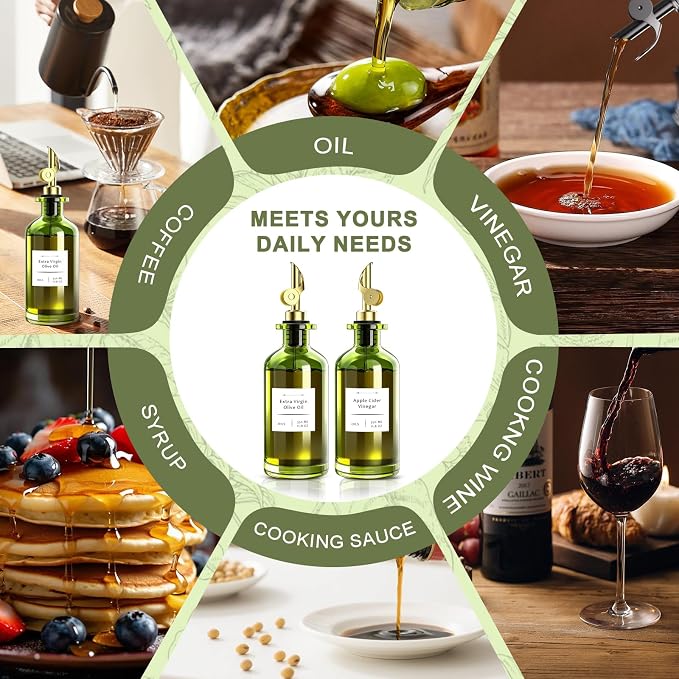 COOLMI Oil Dispenser for Kitchen - 12oz/350ml - Image 9